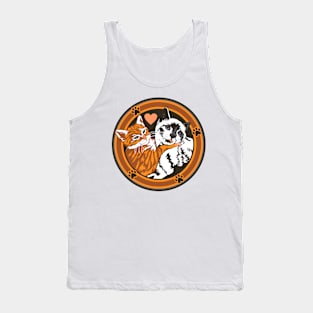 cat couple Tank Top